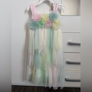 Pastel Layered Tulle Dress size 5